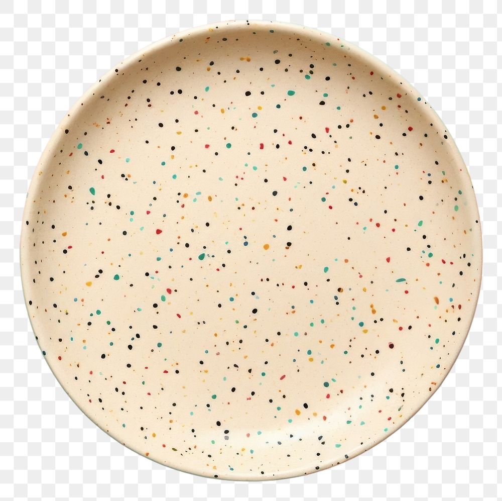 PNG  A plate confetti pattern bowl. AI generated Image by rawpixel.