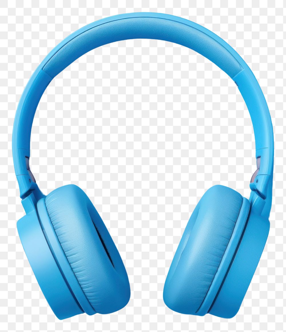 PNG  Headphone headphones headset blue. AI generated Image by rawpixel.