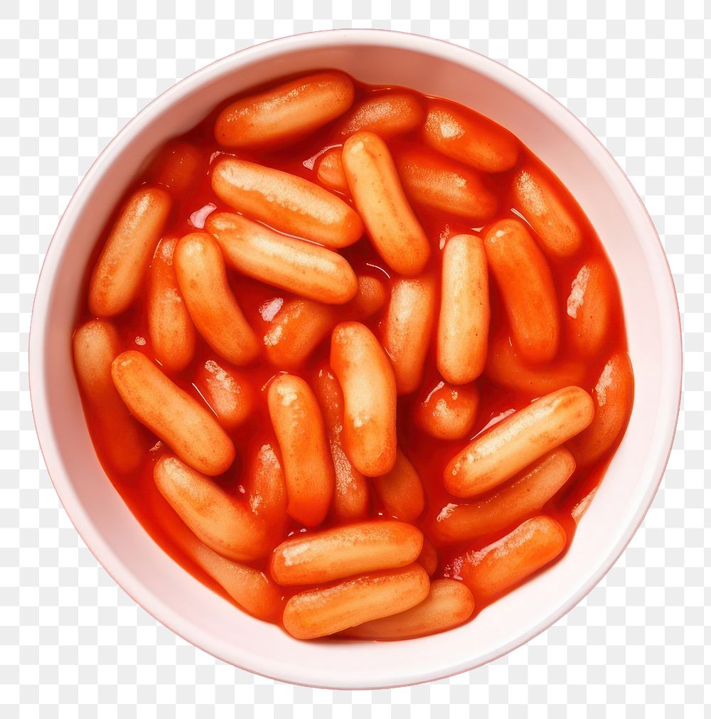 PNG  Tteokbokki food red red background. AI generated Image by rawpixel.