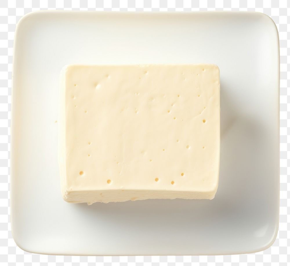 PNG  Tofu cheese plate food. AI generated Image by rawpixel.
