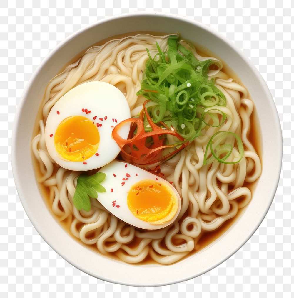 PNG  Tonkotsu ramen soup food meal. AI generated Image by rawpixel.