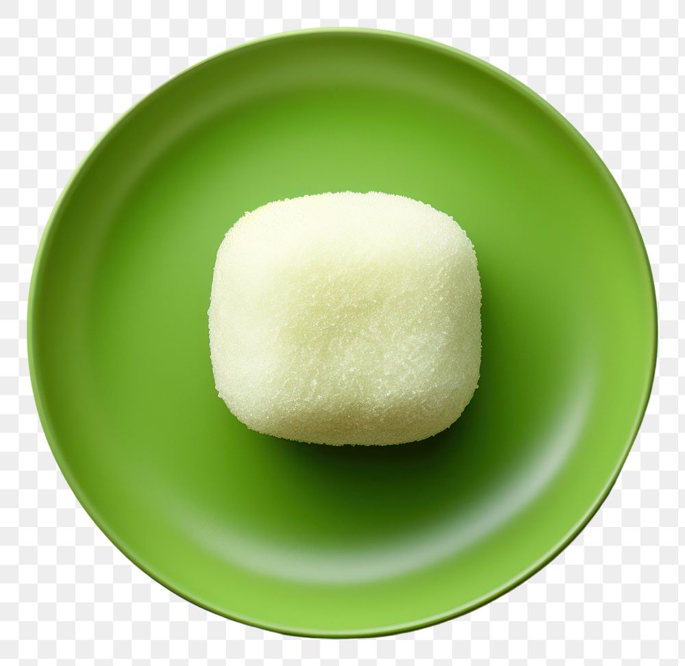PNG  Warabi Mochi plate food confectionery. AI generated Image by rawpixel.