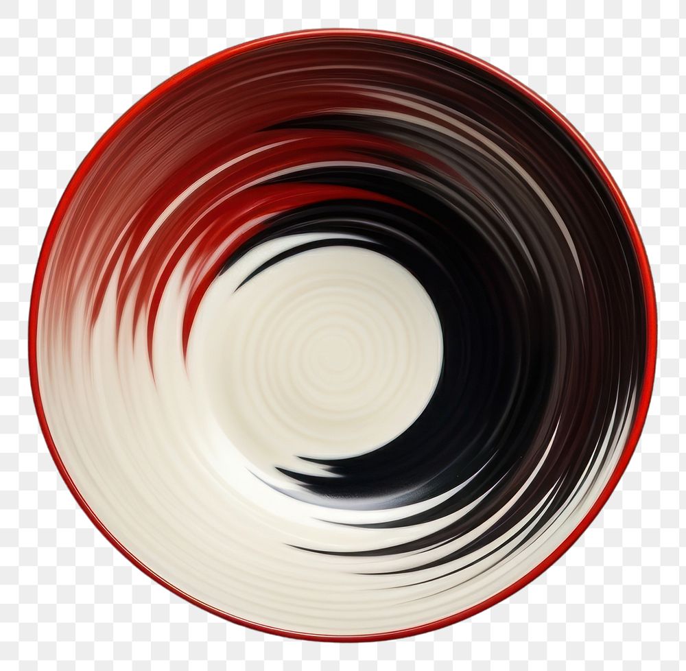 PNG  Bowl red tableware porcelain. AI generated Image by rawpixel.