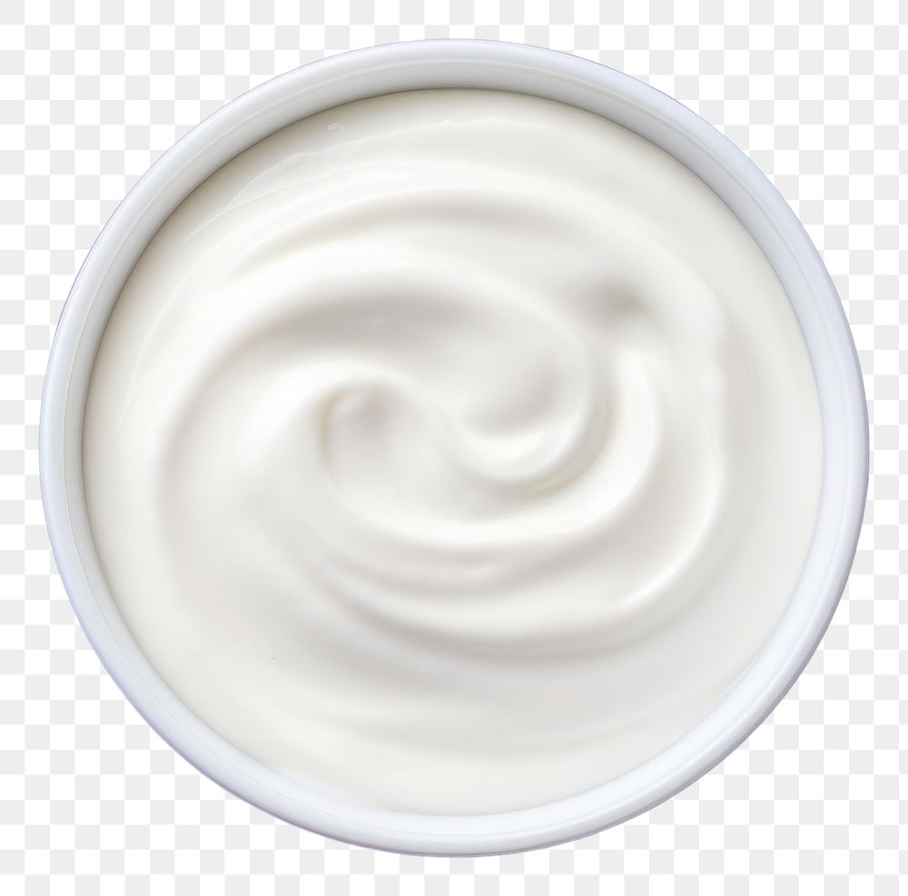 PNG  Yogurt in product dessert cream food. AI generated Image by rawpixel.