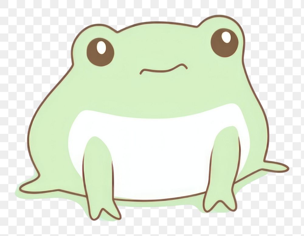 PNG Frog amphibian cartoon animal. AI generated Image by rawpixel.