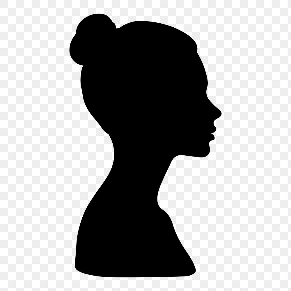 PNG  Human head female silhouette adult human.
