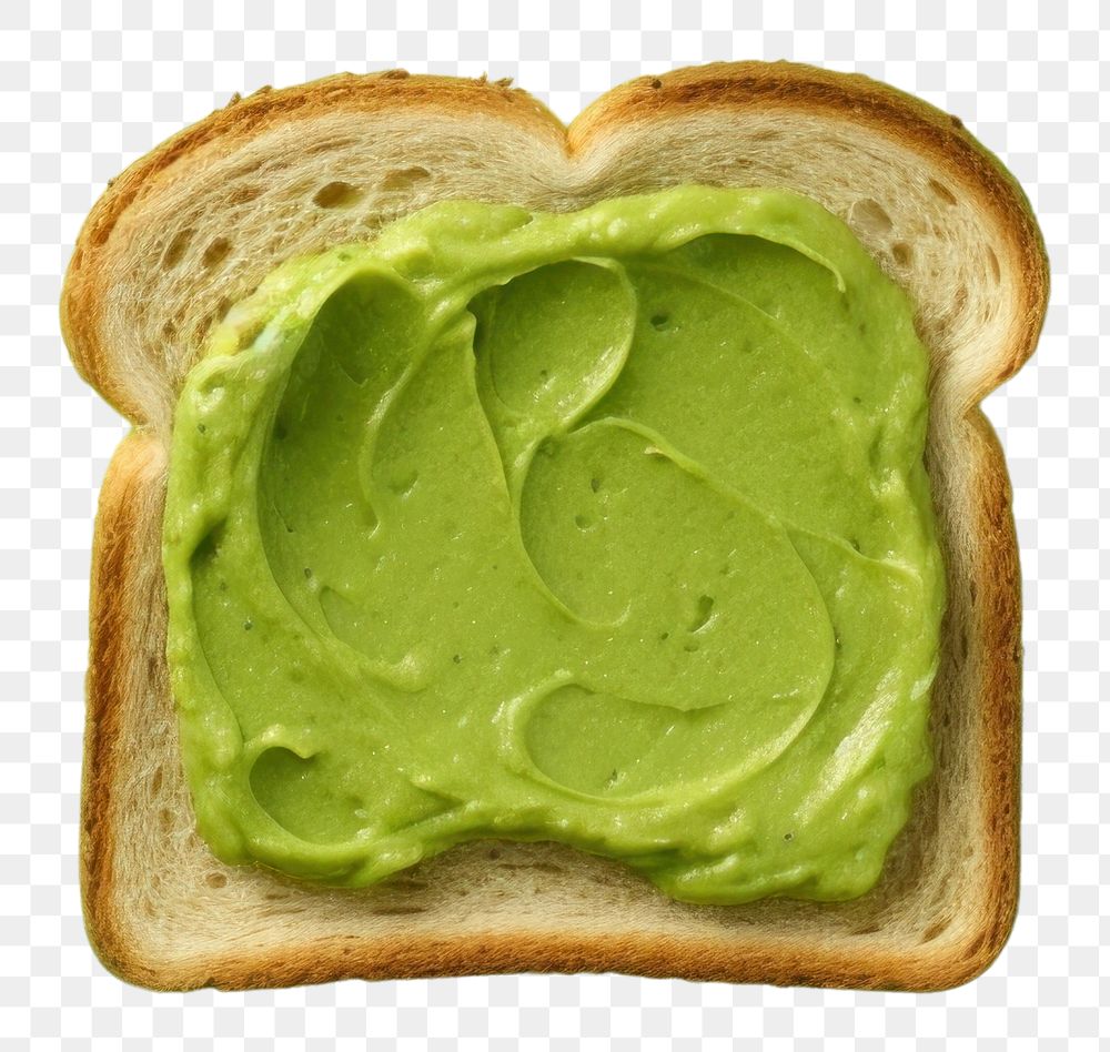 PNG  Delicious toast bread green food. AI generated Image by rawpixel.