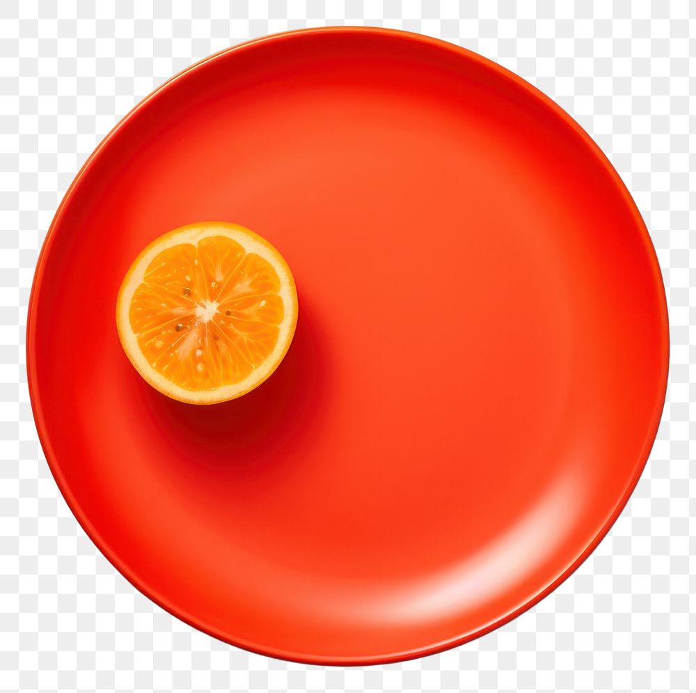 PNG  Plate grapefruit food clementine. AI generated Image by rawpixel.