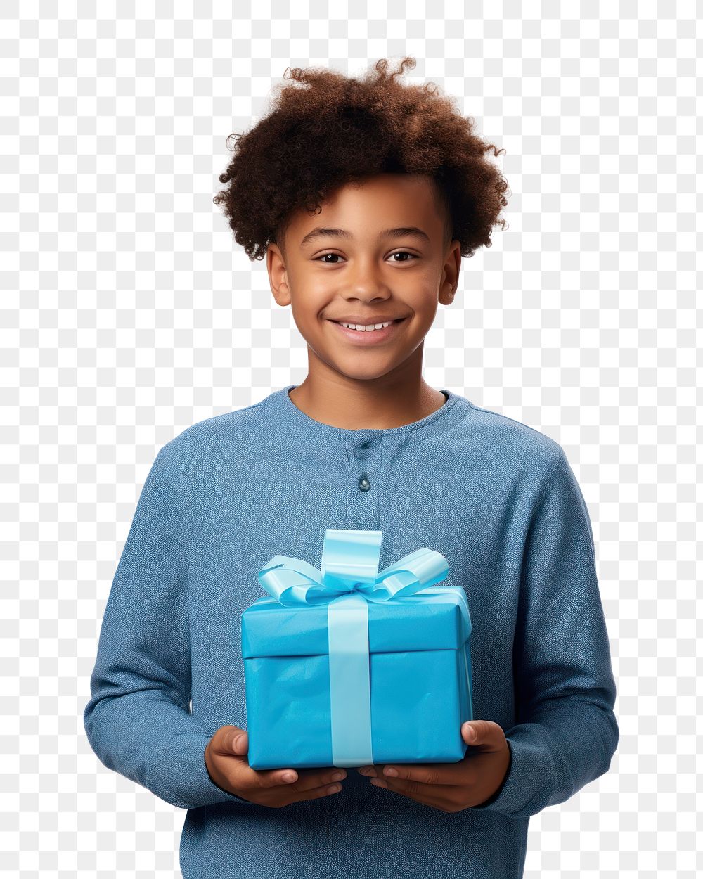 PNG  Birthday holding child gift. AI generated Image by rawpixel.