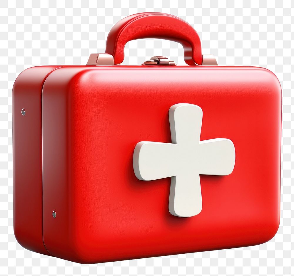 PNG  First aid kit symbol cross bag. AI generated Image by rawpixel.