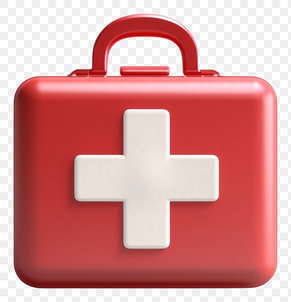 PNG  First aid kit furniture suitcase medicine. AI generated Image by rawpixel.
