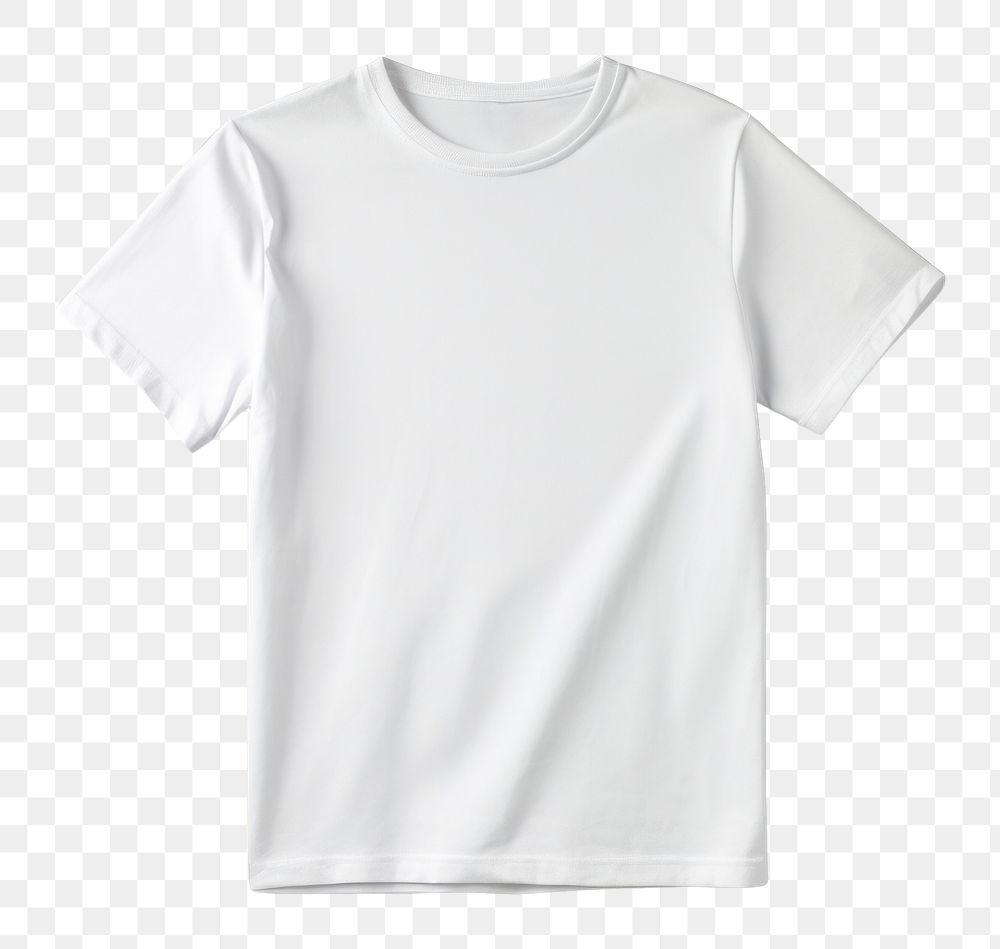 PNG White blank T-shirt product for design concept mock up t-shirt white background undershirt. 