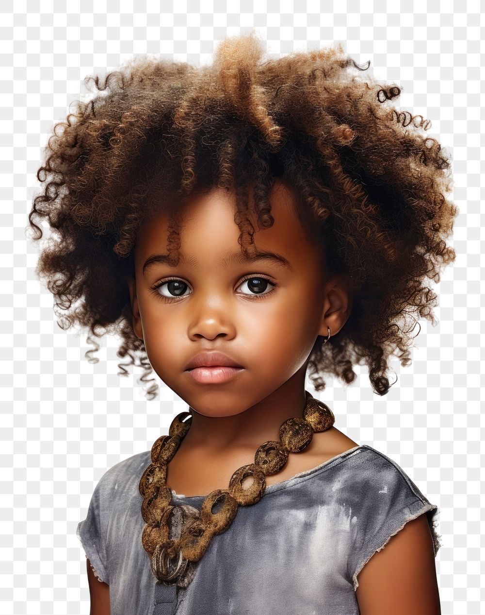 PNG African american child portrait individuality photography. AI generated Image by rawpixel.