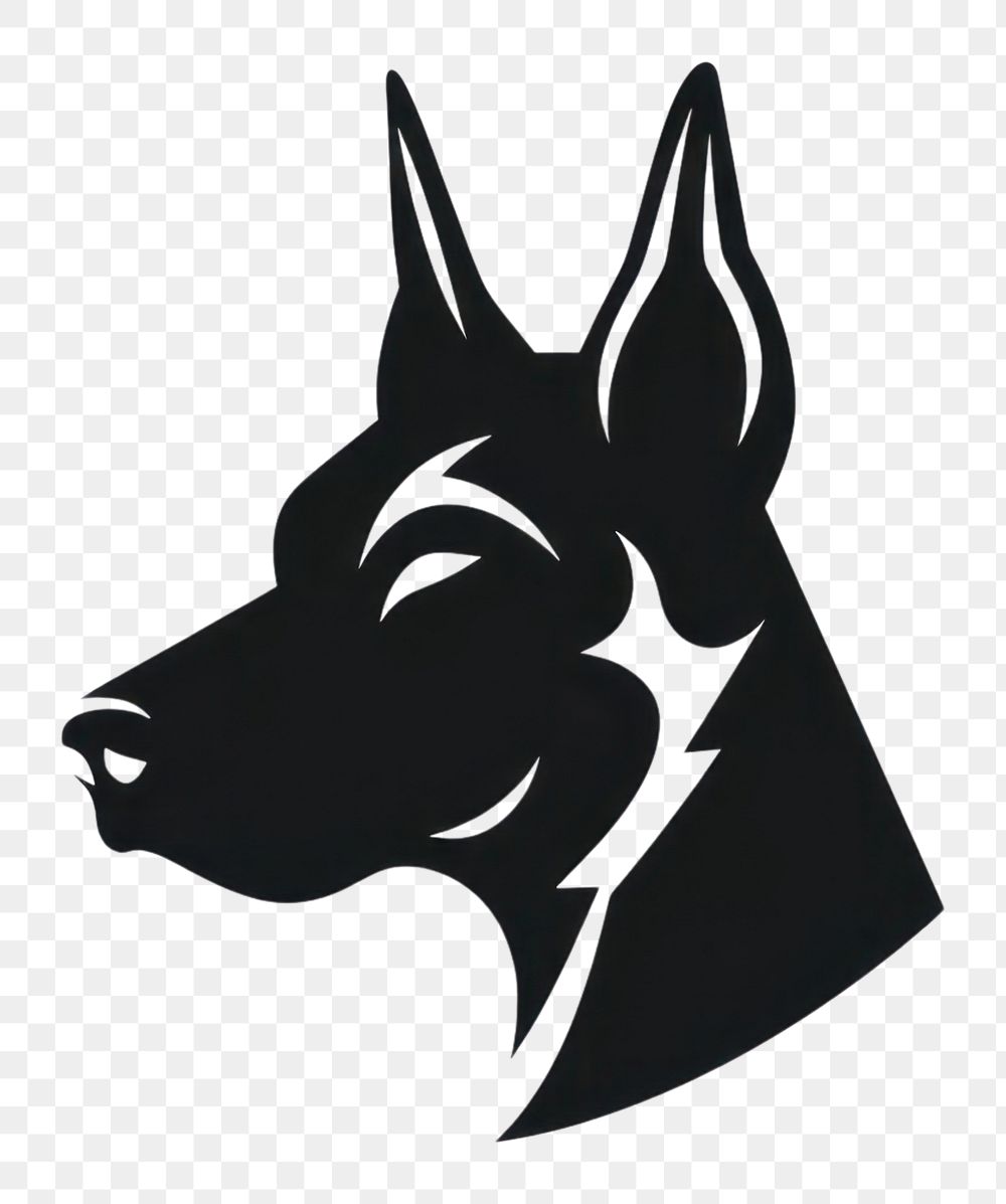 PNG Dog silhouette animal mammal. AI generated Image by rawpixel.