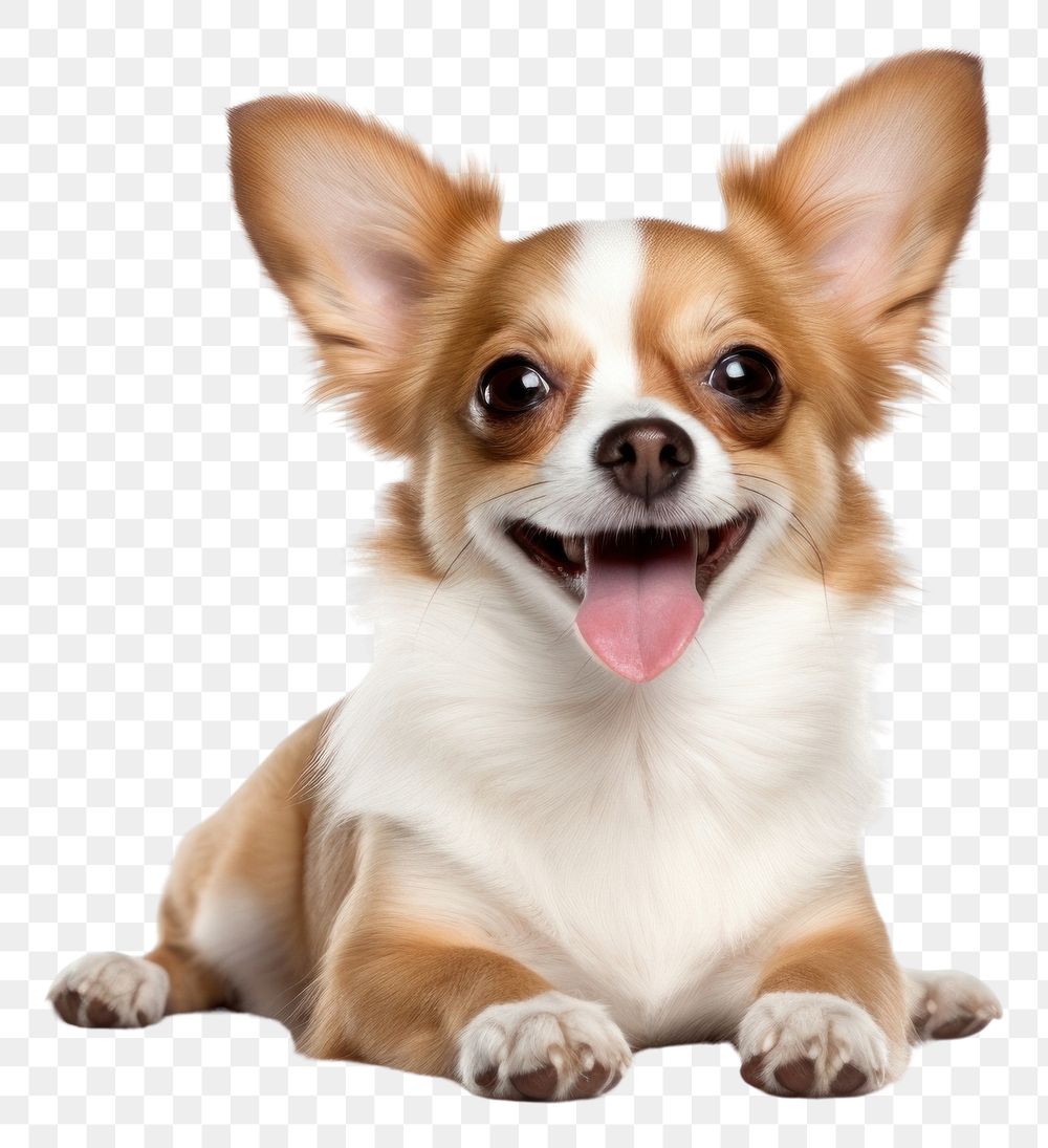 PNG Dog smiling papillon spaniel mammal. AI generated Image by rawpixel.