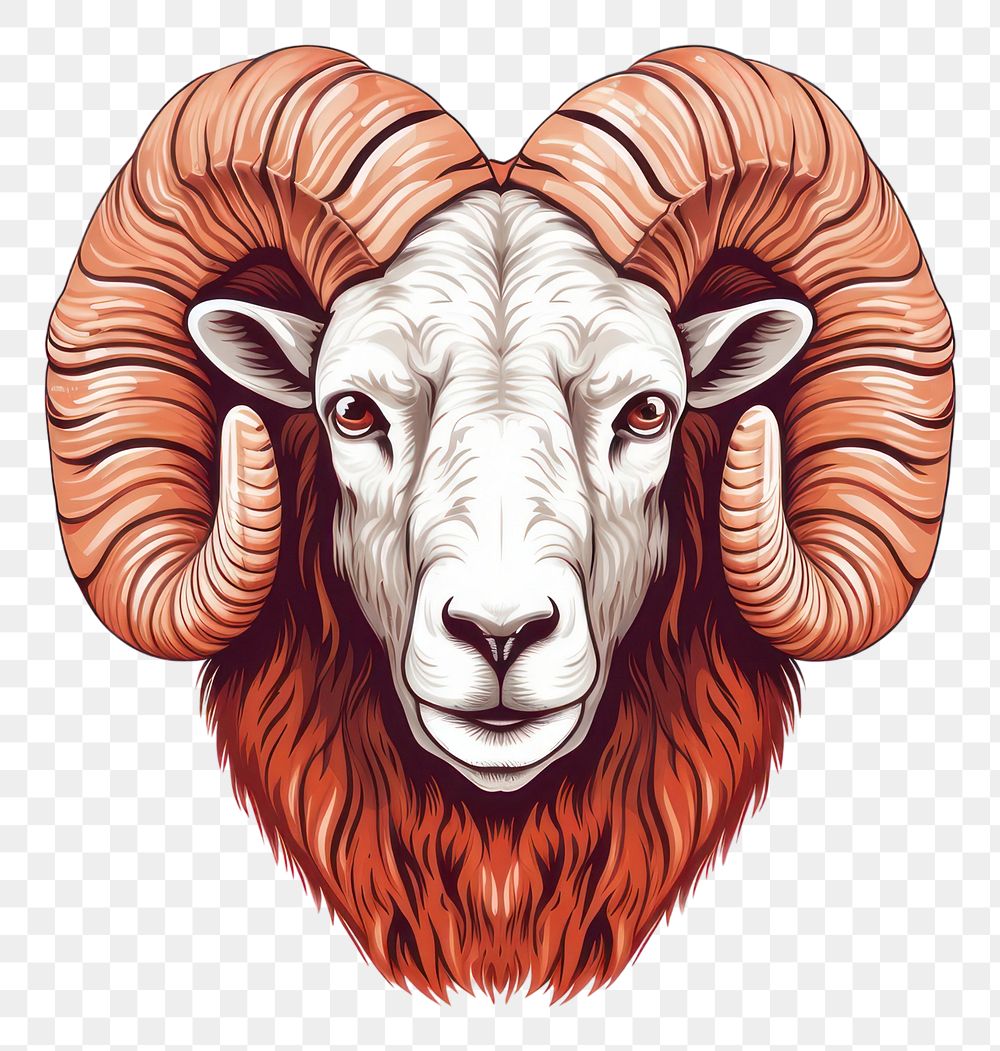 PNG  Aries livestock animal mammal. AI generated Image by rawpixel.