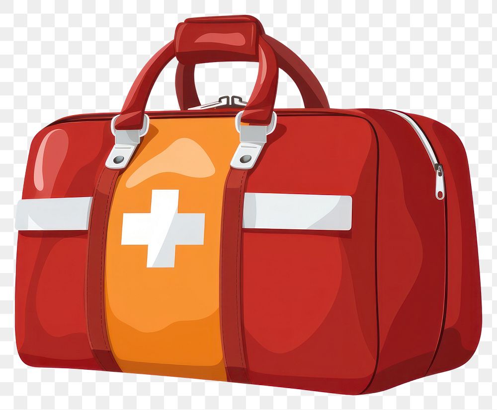 PNG  Emergency bag handbag white background accessories. AI generated Image by rawpixel.