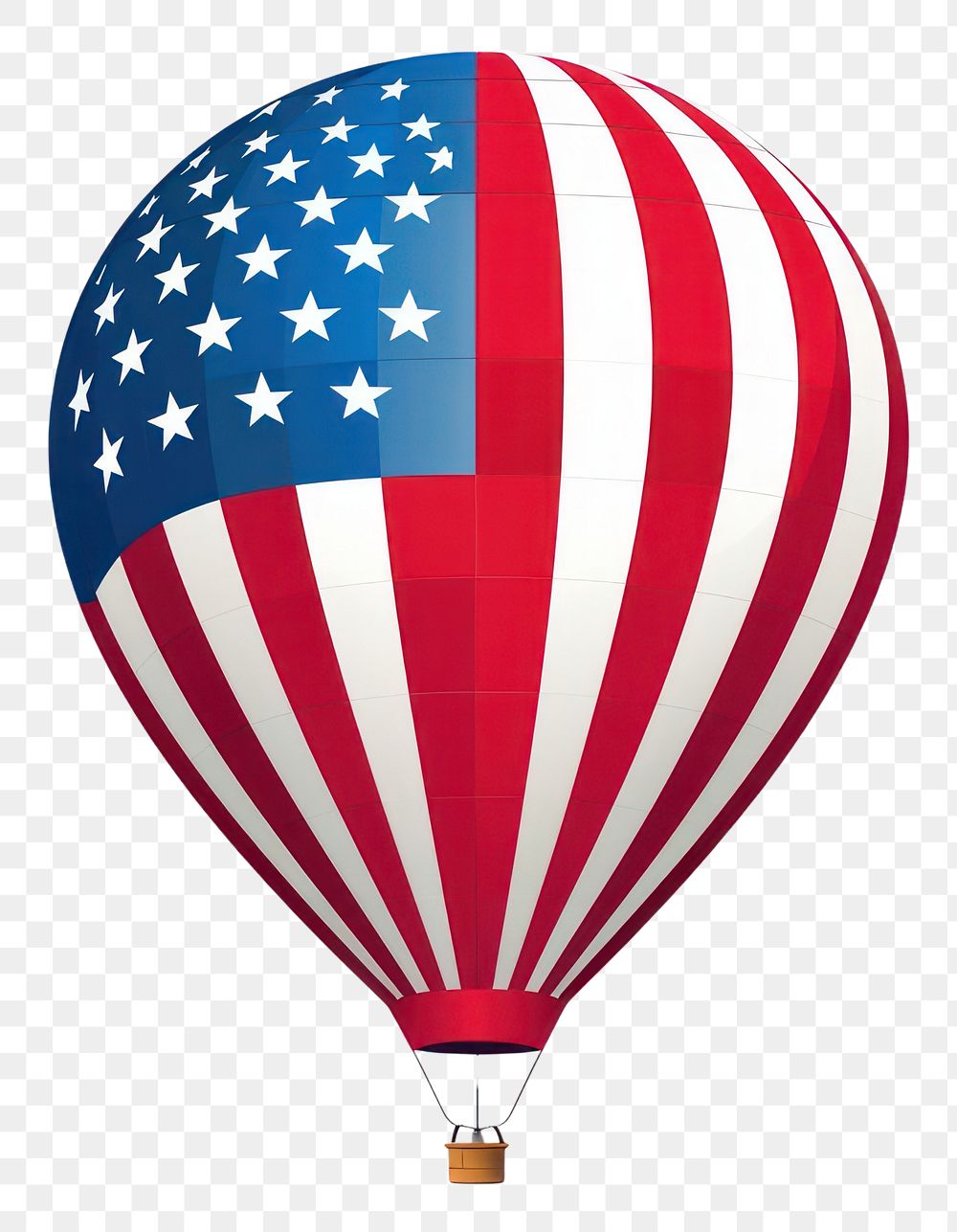 PNG  Hot air balloon patriotism aircraft red. AI generated Image by rawpixel.