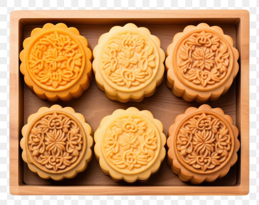 PNG Mooncake food biscuit cookie. AI generated Image by rawpixel.