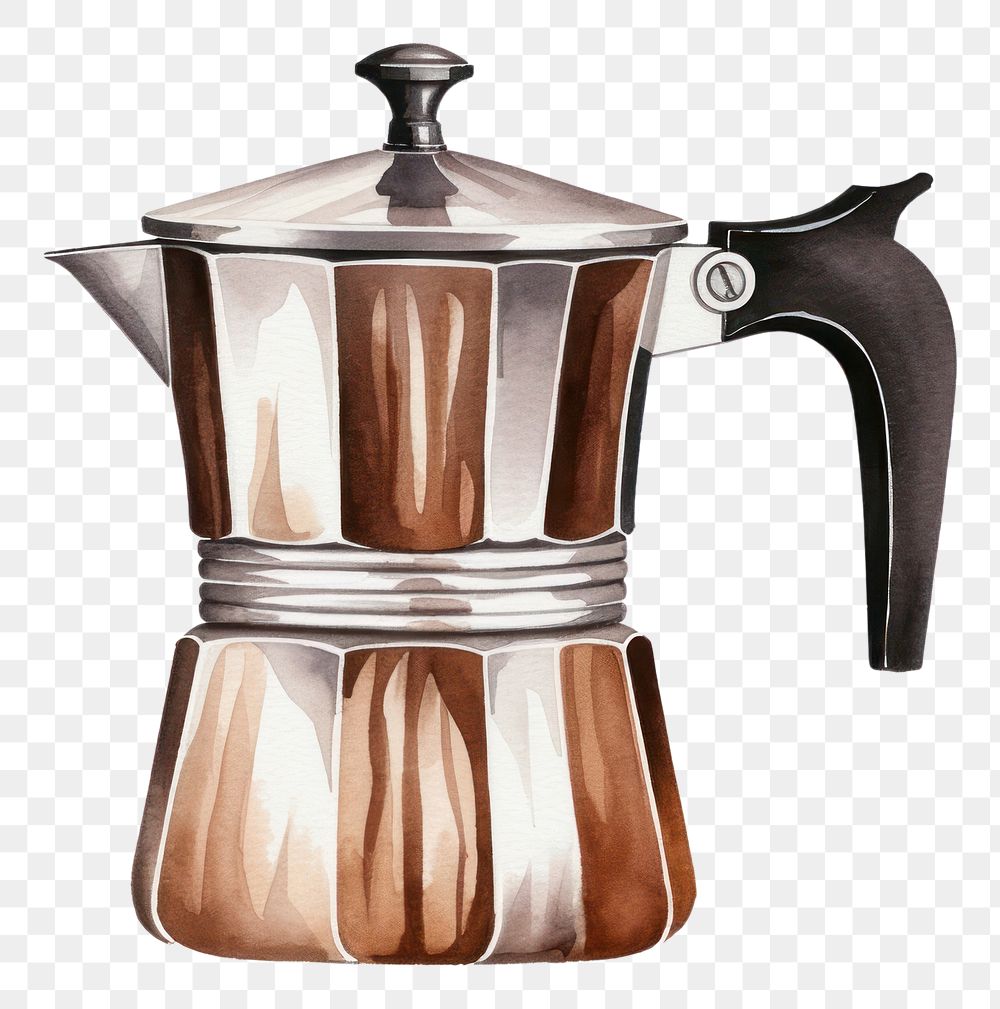PNG  Moka pot coffee cup mug. AI generated Image by rawpixel.