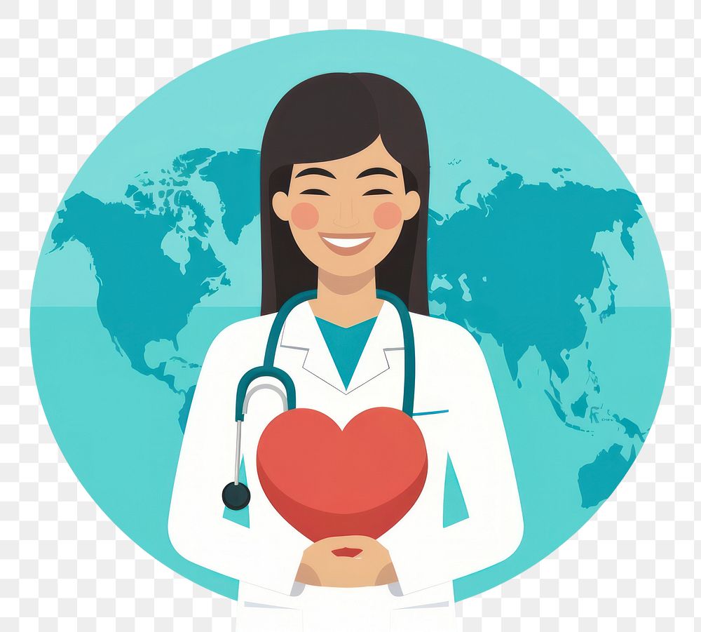 PNG Nurse doctor heart adult. AI generated Image by rawpixel.