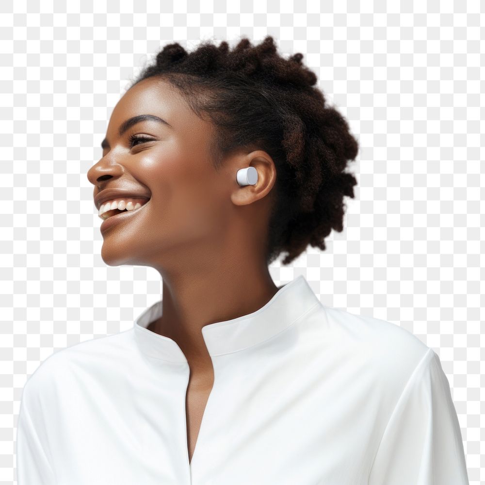 PNG  African american woman person adult smile. AI generated Image by rawpixel.