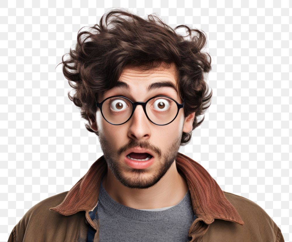 PNG  Young man dressed in casual clothes portrait glasses adult. AI generated Image by rawpixel.