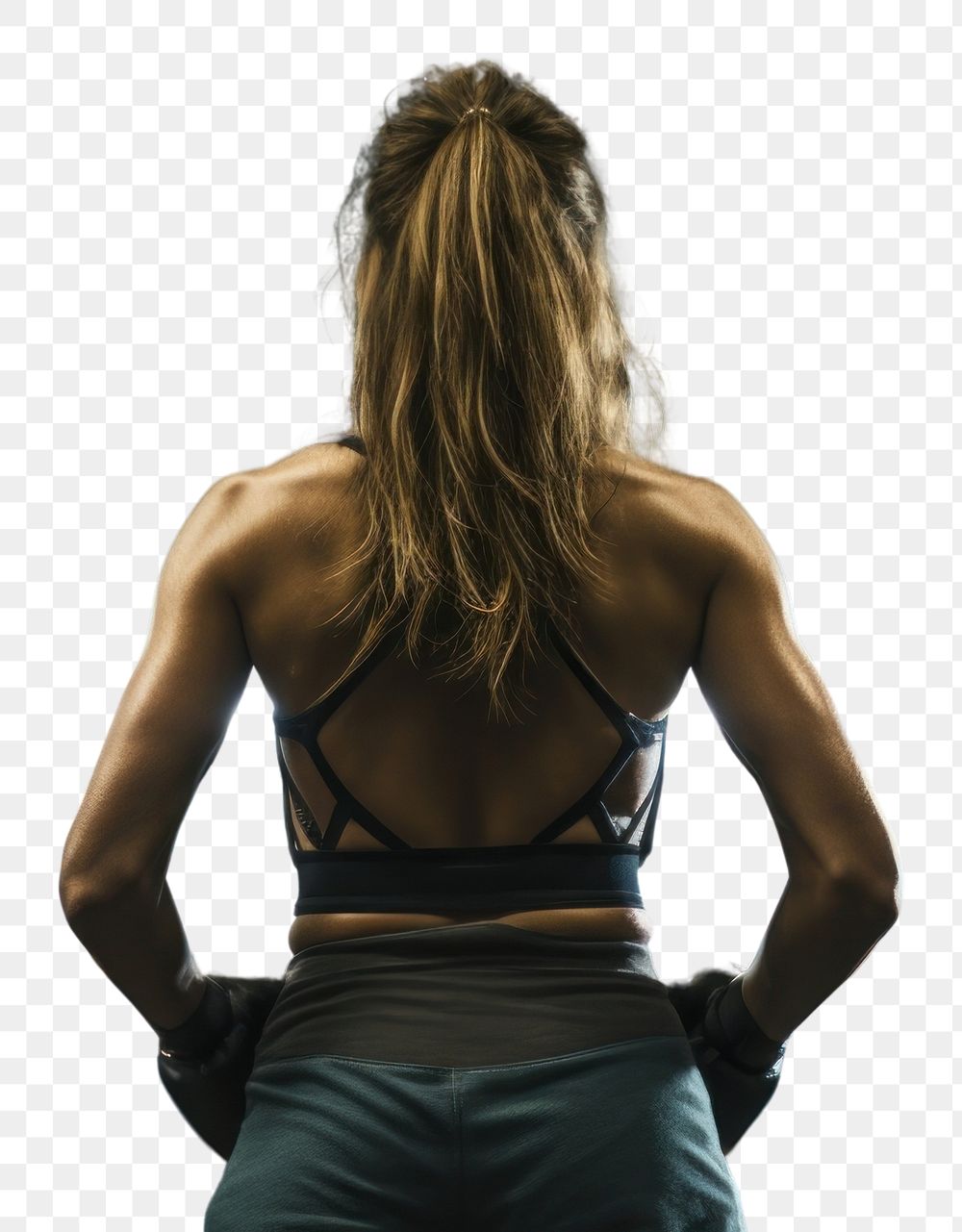 PNG  Muay Thai class adult back determination. AI generated Image by rawpixel.