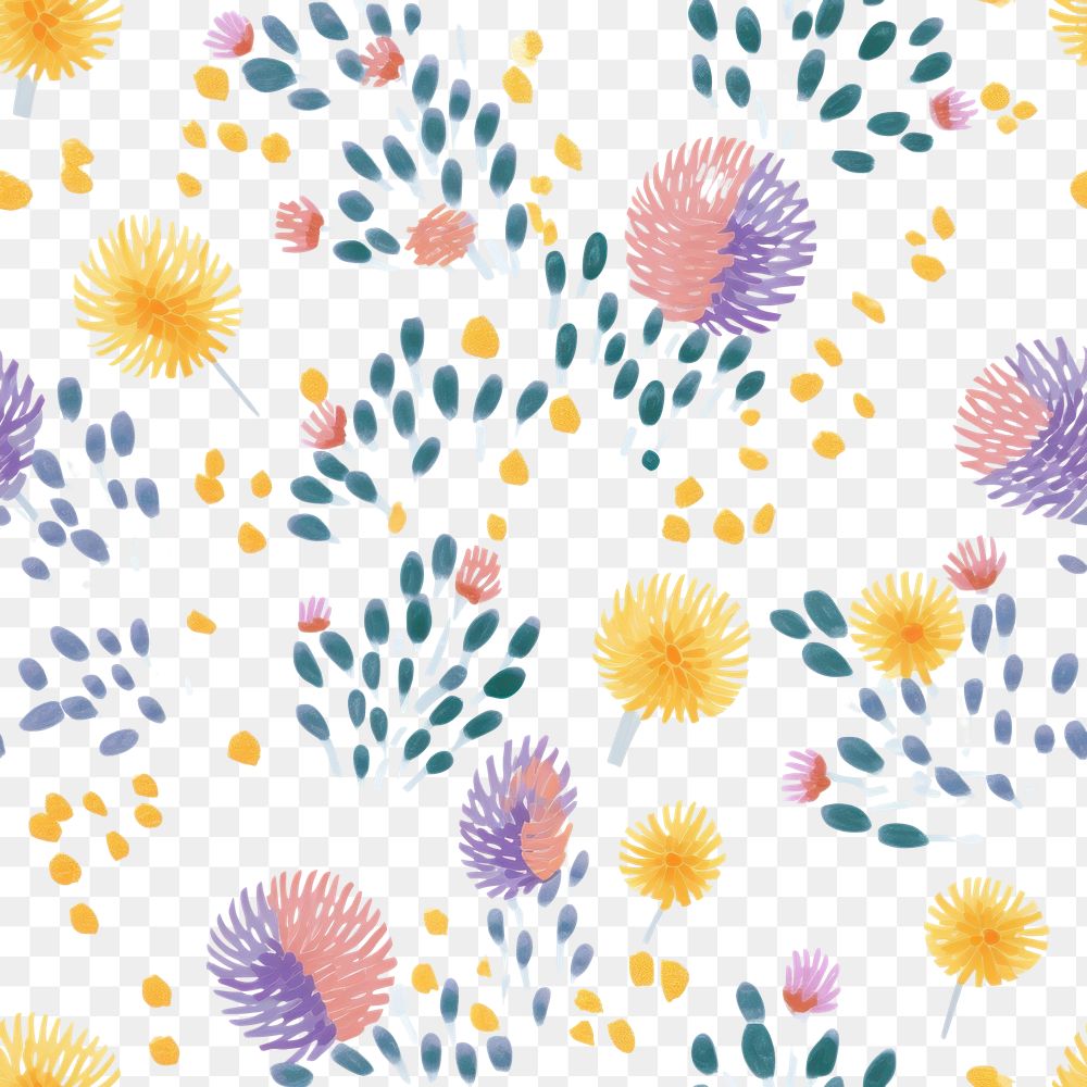 PNG Flower pattern backgrounds plant petal. AI generated Image by rawpixel.