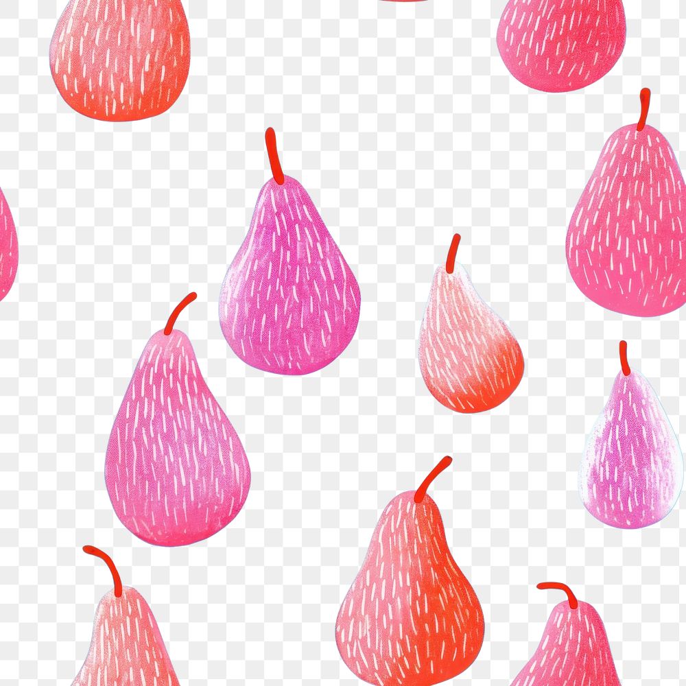 PNG Pear pattern fruit plant petal. AI generated Image by rawpixel.