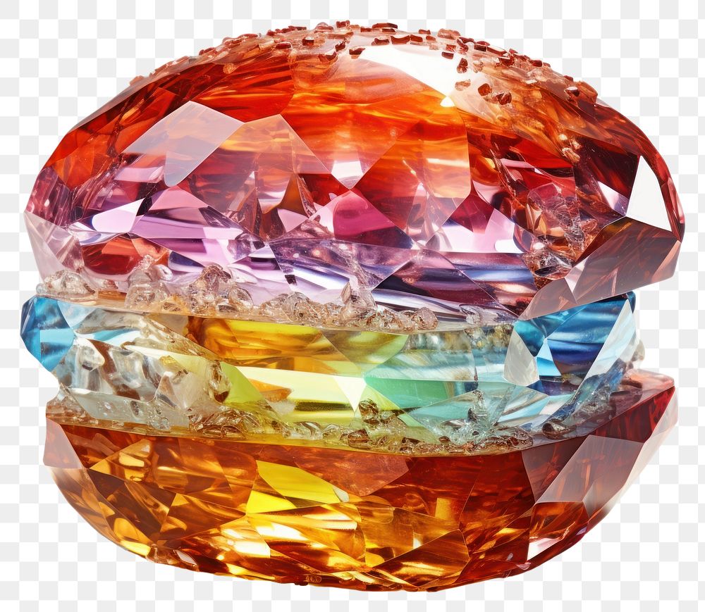 PNG Burger gemstone crystal jewelry. 