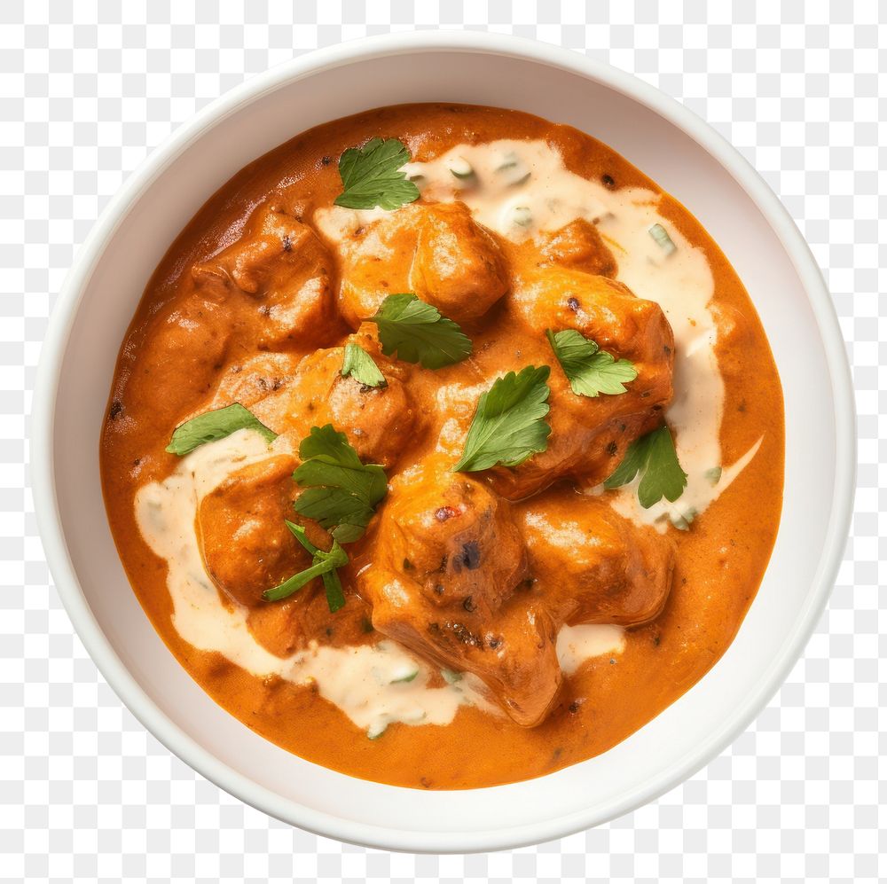 PNG  Indian butter chicken curry food meat meal