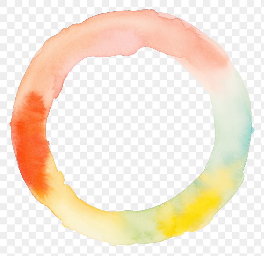 PNG Colorful circle shape paint white background accessories. AI generated Image by rawpixel.