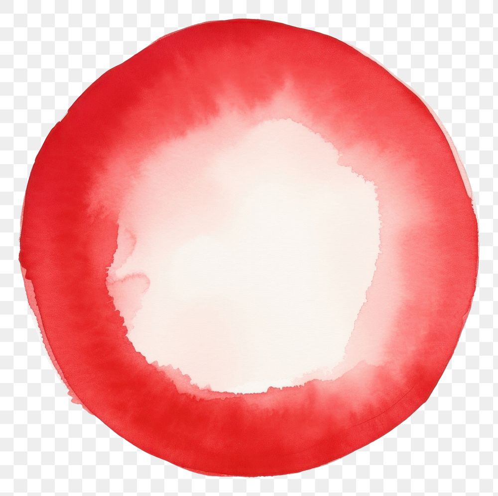 PNG Crimson circle shape paint white background splattered. AI generated Image by rawpixel.