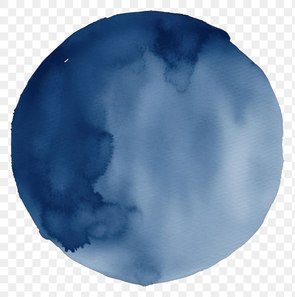 PNG Dark blue circle shape space paint white background. AI generated Image by rawpixel.
