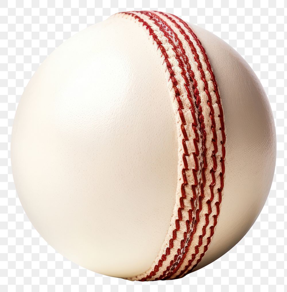 PNG  Cricket ball sports white background baseball. AI generated Image by rawpixel.