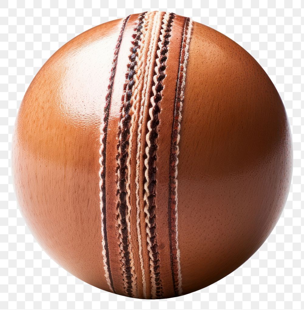 PNG  Cricket ball sphere sports white background. AI generated Image by rawpixel.