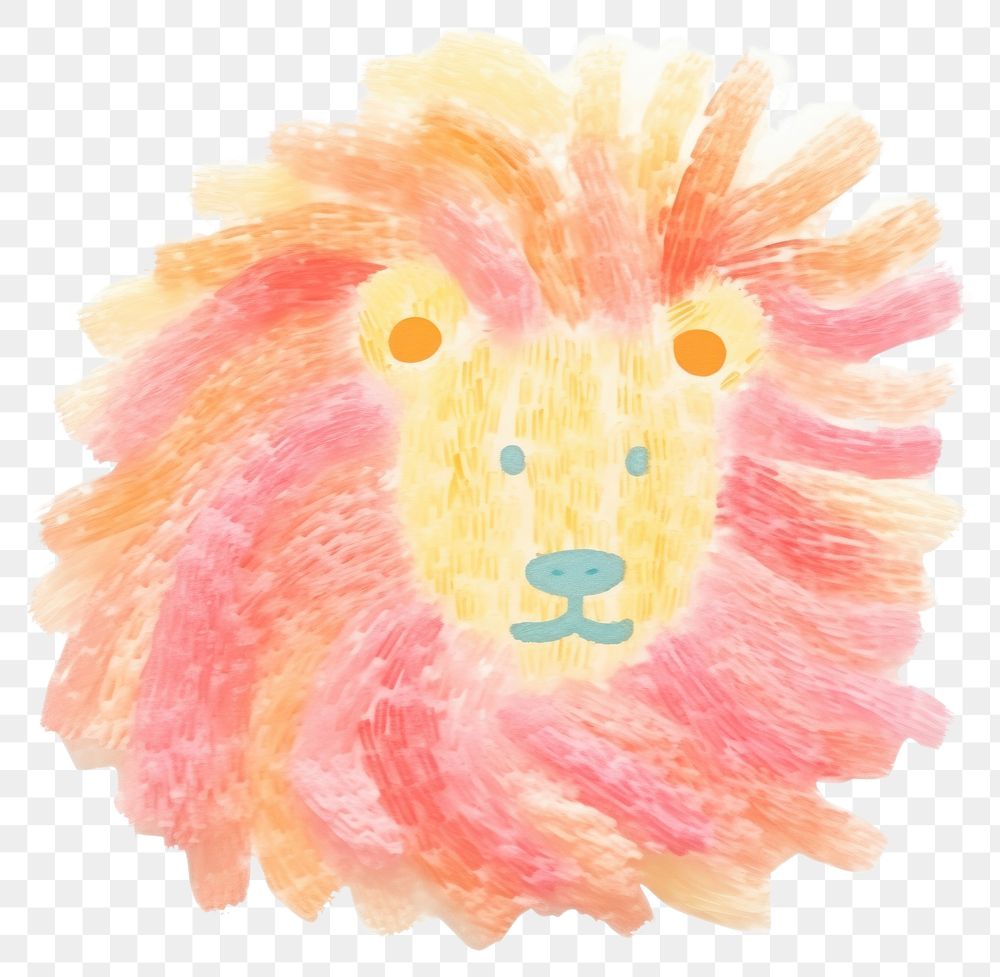 PNG Lion art painting animal. AI generated Image by rawpixel.