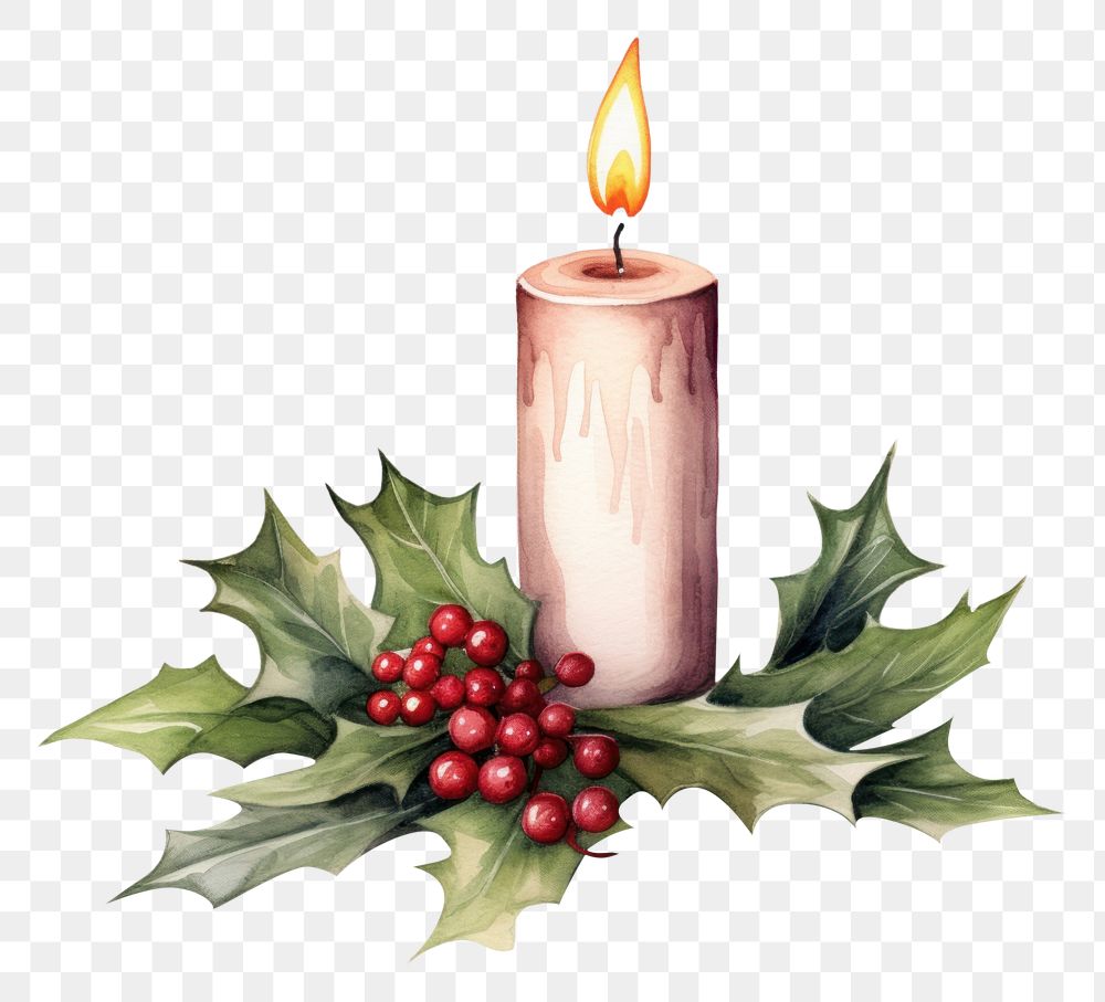 PNG Christmas candle illuminated celebration decoration. AI generated Image by rawpixel.