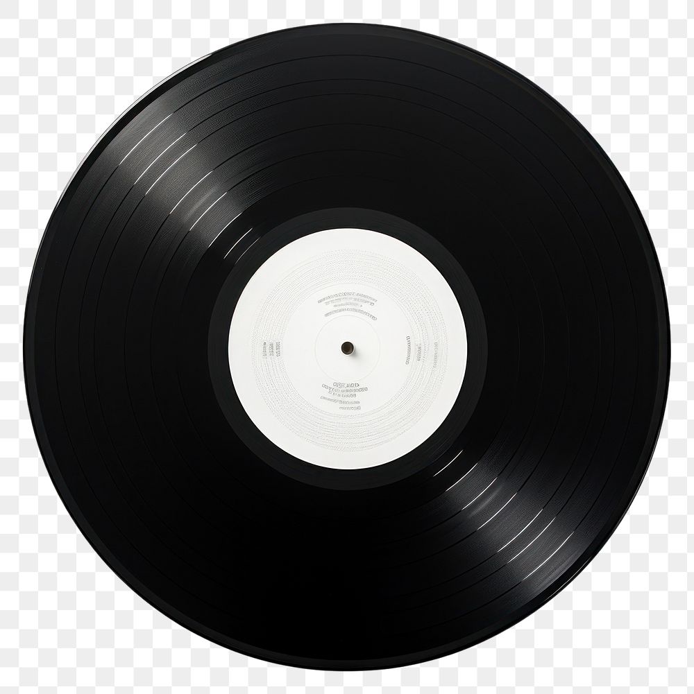 PNG  Vinyl record white white background gramophone. AI generated Image by rawpixel.