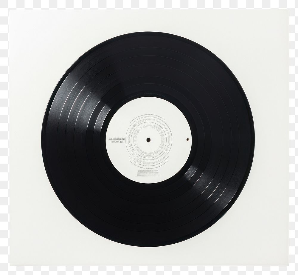 PNG  Record album white white background gramophone. AI generated Image by rawpixel.