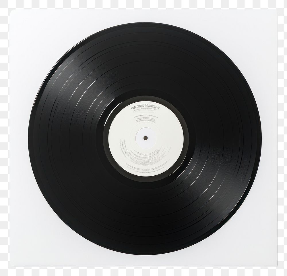 PNG  Record album white white background gramophone. AI generated Image by rawpixel.