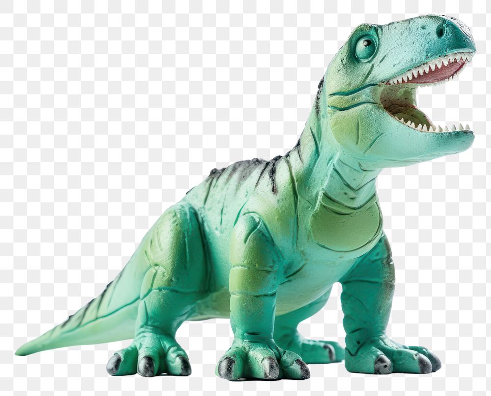 PNG  Dinosaur toy reptile animal white background. AI generated Image by rawpixel.