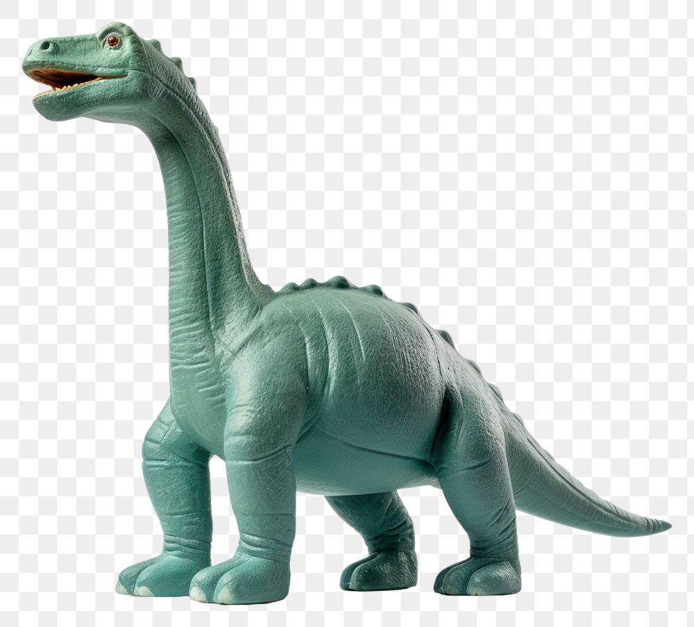 PNG  Diplodocus dinosaur toy reptile animal white background. AI generated Image by rawpixel.