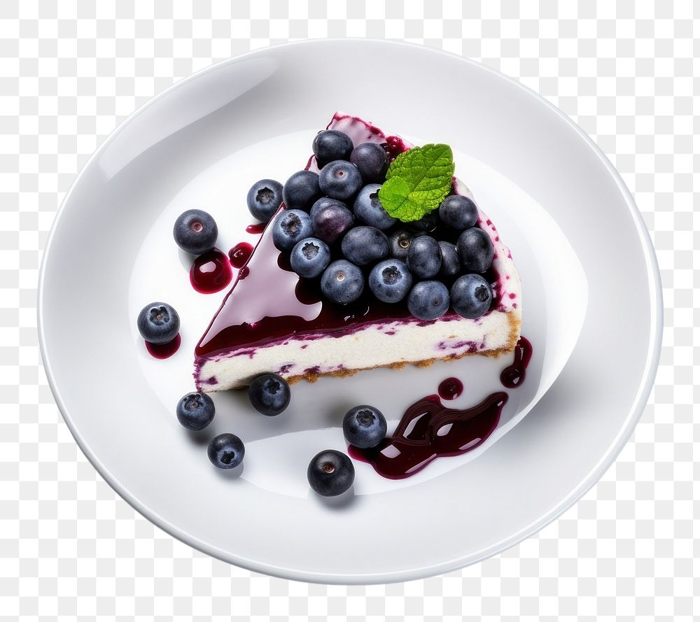 PNG Cake berry plate blueberry. AI generated Image by rawpixel.