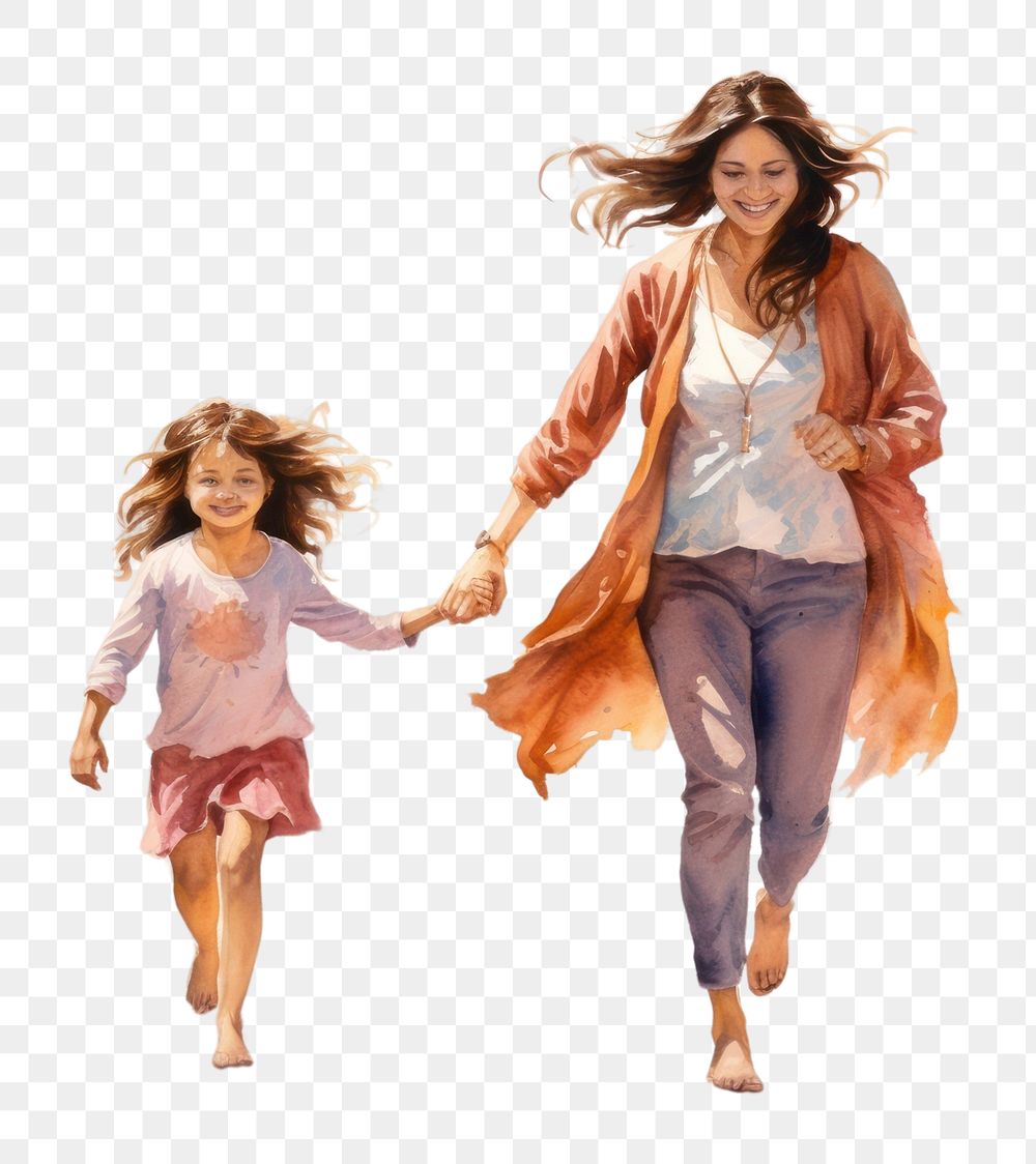 PNG Mothers smiling walking adult. AI generated Image by rawpixel.