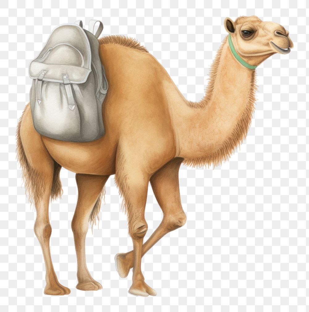 PNG Camel cartoon animal mammal. AI generated Image by rawpixel.