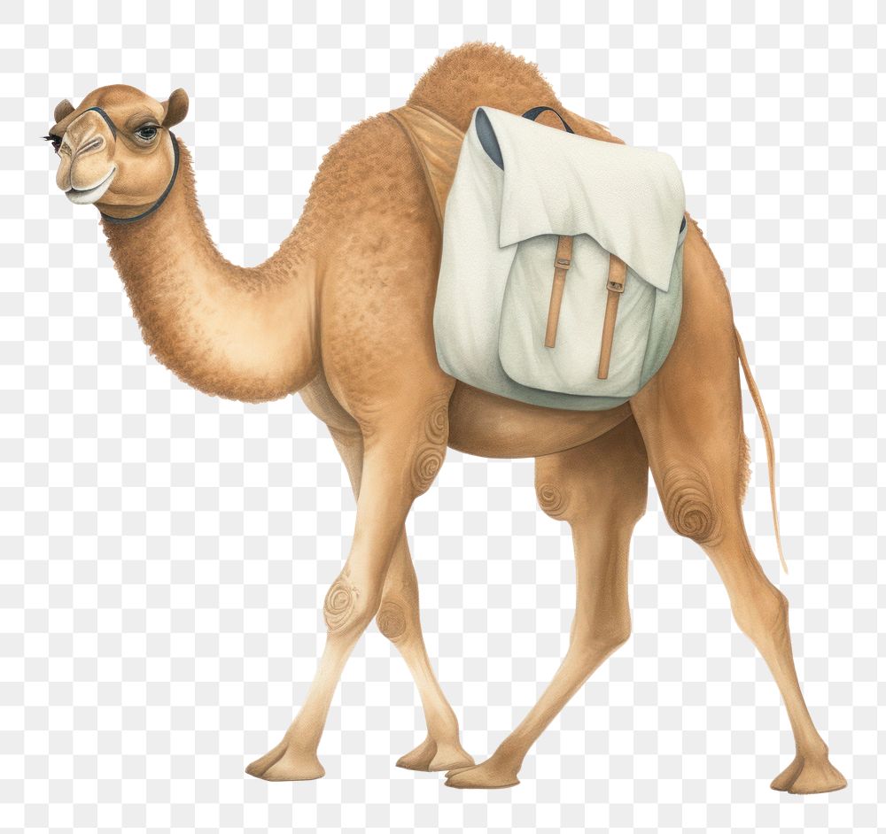 PNG Camel mammal animal white background. AI generated Image by rawpixel.