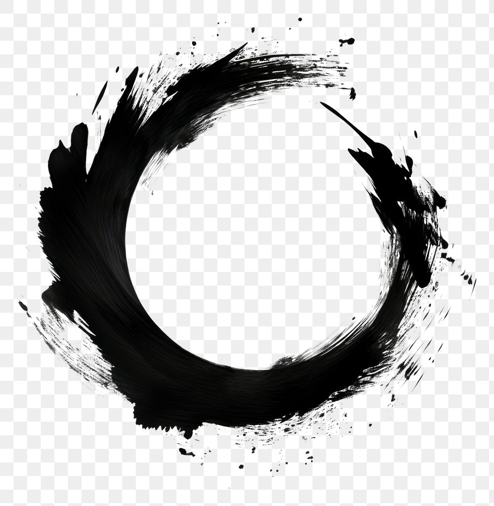 PNG  Circle shape ink white background. AI generated Image by rawpixel.