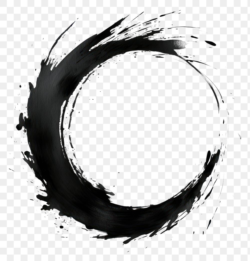 PNG  Circle shape ink white background